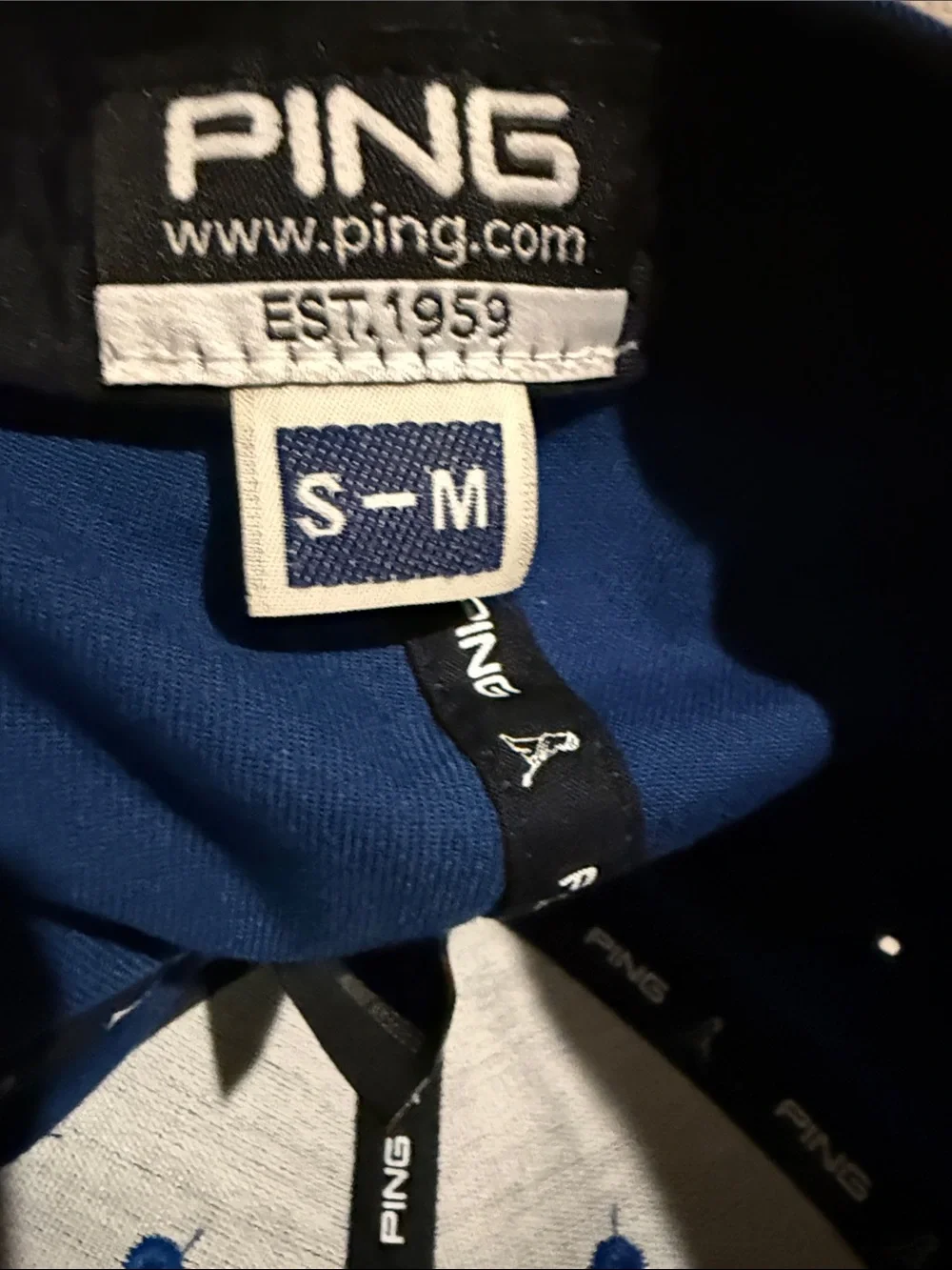 Ping Royal Blue Golf Cap with White Logo